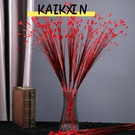 KAIKXIN 5pcs/Pack Peacock Grass, 20 Heads 80cm Artificial Grass, Natural Feather Texture Multicolor 