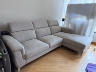 三座位梳化 (二手) Used Comfortable L-shaped sofa with chaise.