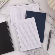 TRENDYSTYLE Spiral Bound Notebook, Sturdy Cover Universal Line Pages Financial Record Book, Blank Gr