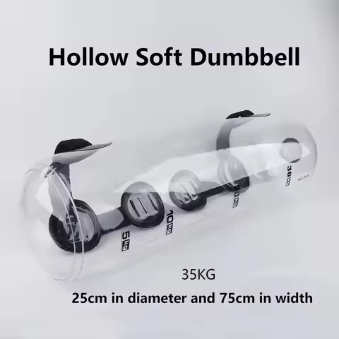 35kg Transparent Fitness Water Bag Water Injection Weight-bearing Software Dumbbell Portable Energy