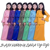 Ready Stock Baju Kurung ZARA (1Y-12Y) - 7 Colors Koleksi Raya 2023 Baju Raya Budak Perempuan Kurung Moden Kanak Kanak