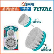 Set of 2 soft bristle brushes 2inch & 3.5 inch TOTAL TACS3235 Soft bristle brushes used to clean sur