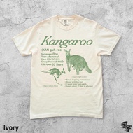 Kangaroo Vintage 90S Graphic T-Shirt Retro Animal Facts Info Tee Funny Aussie Wildlife Shirt Biology