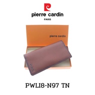 Pierre Cardin (ปีแอร์ การ์แดง) กระเป๋าธนบัตร กระเป๋าสตางค์ใบยาว  กระเป๋าสตางค์ผู้ชาย กระเป๋าหนัง กระเป๋าหนังแท้ รุ่น PWLI8-N97 พร้อมส่ง ราคาพิเศษ