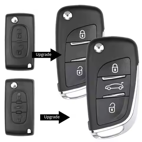 LIXIANG 2PCS Modified Flip Remote Key Fob 2/3Button for 307 3008 308 For CITROEN C1 C2 C3 C4 C5 Peug
