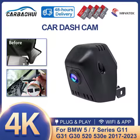 4K HD 2160P Plug and Play Car DVR Video Recorder Dash Cam Camera For BMW 5 Series 6 Series Gran Turi