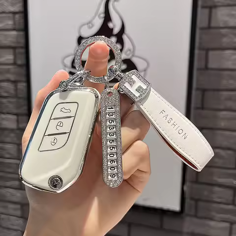 TPU Car Remote Key Case Cover Protect Shell Fob For Baic Senova X25 X35 X55 X65 D50 For Changhe Q25 