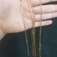 kalung paperclip paper clip syahnaz polos lebar emas asli 375 gold ubs