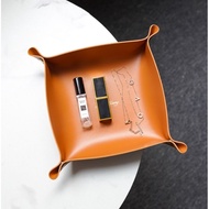 Hermès KT Premium PU Leather Hermes Orange Jewelry Pearl Ring Bracelet Necklace Diamond Folding Stor