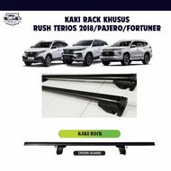 Kaki Rack Jepit Roof Rail Cross Bar Pajero Fortuner 2016 Rush Terios 2018-2024 Baut Car