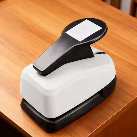 Square Craft Hole Puncher Rectangle Paper Punch Handmade Craft Stamp Punch for Label Art Project Car