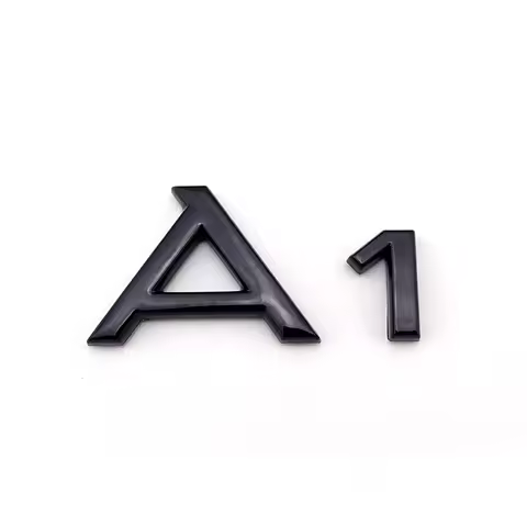 Original A1 Black Edition Emblem Lettering Logo Rear Trunk Boot Car Badges A1 8X GB