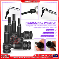 CR-MO Steel 1/2" DR Hex Drive Bit Impact Hex Bit Impact Hex Key 78mm Length Hex Driver Impact Bit So