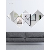 Uningt Home DIY HD Mirror Wall Sticker Full-length Self-adhesive Mirror for Kitchen Wall Home Wall