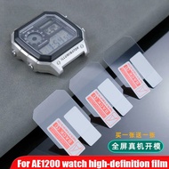 2 PCS For Casio AE1200-WH/AE1300 Watch Full Screen Protective Film HD Wear resiste Men Woven Nylon W