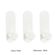 1-5Pcs Strong Adhesive Wall Hook Sticker Hanging Coat Rack Clothes Hanger Shower Robe 3M Hook Kitche