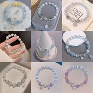 Ifme Elegant Tulips Butterfly Beads Bracelet for Woman Bow Opal Crystal Bracelets Accessories Jewelr
