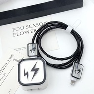 Flash Pattern Charger Case For iPhone 40W Charger Protector Cover TPU for iPhone 17 pro max