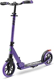 SereneLife Kick Scooter Adult Teenagers Kids- 2 Wheel Kids Scooter with Adjustable T-Bar Handlebar - Alloy Anti-Slip Deck - Portable Folding Scooters for Kids with Carrying Strap