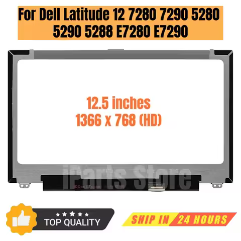 iParts Replacement Display for Dell Latitude 12 5290 7280 7290 5280 5288 E7280 E7290 P28S P28S001 P2