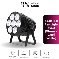 ไฟพาร์ เคลียร์ แอลอีดี วอร์มไวท์ คูลไวท์ 7x50W COB LED Par Light (Warm + Cool White)