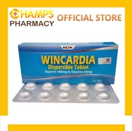 WINCARDIA DISPERSIBLE TABLET ASPIRIN 100MG & GLYCINE 45MG 30S