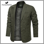 FUGUINIAO Plus Size New Slim Fit Single Button Men Suits Jacket Coat Male Casual Jacket Men Suit Jac