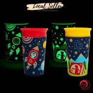 Miracle® 360° Glow In The Dark Cup (Astronaut/Camping) | 260ML | Spill-Proof | Easy to Clean | AJ