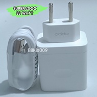 CHARGER OPPO TYPE C SUPERVOOC ASLI BAWAAN HP ORIGINAL 100% 33 WAT A77s/A57/A74/RENO 8T7 4G/ SUPERVOO