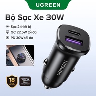 UGREEN USB-C USB-A dual-port 48W car fast charger suitable for Xiaomi 12/ Samsung S20 S21/ iP12 13 1