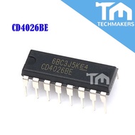 CD4026B CMOS Decade Counter/Divider with Decoded 7-Segment Display Outputs and Display Enable
