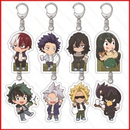 Ere1 My Hero Academia Keychain Anime Keyring Acrylic Cute Bag Pendant Cartoon Midoriya Izuku Uraraka Ochaco Key Chain G