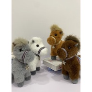 Simulation Pony Doll Horse to Success Horse White Horse Brown Horse Auspicious Animal Plush Toy Furn