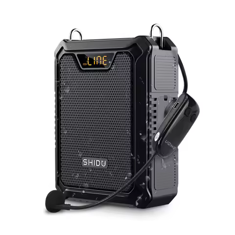 SHIDU Waterproof Bluetooth Wireless Voice Amplifier for Teacher Headset Microphone Speaker Recording
