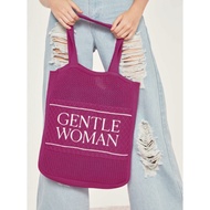 GENTLEWOMAN Pink Knit Tote Bag