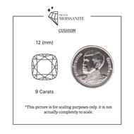 Cushion Moissanite Diamond D-Color VVS1 {9ct 16ct} - เพชรโมอีส คุชชั่น/เพชรโมซาไนท์ คุชชั่น {9กะรัต