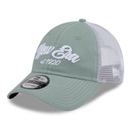Script Resort SS26 Everest Green White 9FORTY Unstructured Trucker Cap