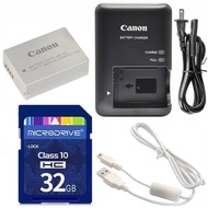 Suitable for Canon PowerShot G3X G1X G15 G16 Camera Battery+Charger+32G Memory Card