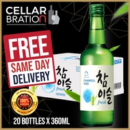 Jinro Chamisul Fresh Soju (20 bottles x 360ml)
