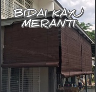 Tirai Blinds / Wooden Blinds Outdoor tahan panas hujan Bidai Kayu / Meranti Wood Outdoor Blind