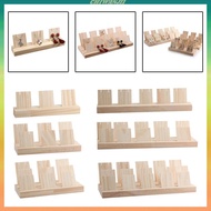 [Chiwanji1] Wooden Earring Display Stand Portable for Retail Display Countertop Shows