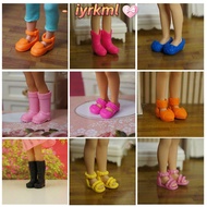IYRKML 11cm Dolls Boot Foot 1.7*0.8cm Fashion Plastic High Heels Shoes