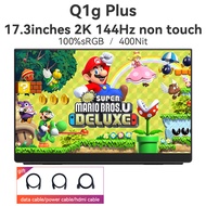 [ZHUIS] EHOMEWEI 17.3" 2K 144HZ Portable Monitor 2560*1440 16:9 100%DCI-P3 Gaming Display for Laptop