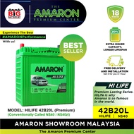[Professional Replacement] 50B20L | NS40 | AMARON FLO (HILIFE) | City Jazz BRV CRZ Myvi Axia Bezza |
