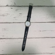 Casio皮帶細錶面手錶 包郵