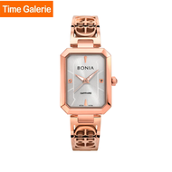 Bonia Sapphire Crystal BNB10764-2513 Rose Gold Strap Women Watch