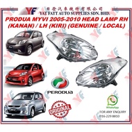 PERODUA MYVI 2005 / MYVI 2007 SE 1 / MYVI 2008 HEAD LAMP RH (KANAN) / LH (KIRI) (GENUINE / LOCAL)