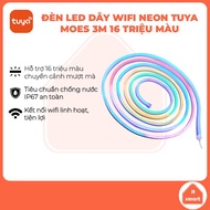 Đèn LED dây wifi neon RGB Tuya Moes 3 mét đèn LED thông minh chuyển màu mượt mà chống nước