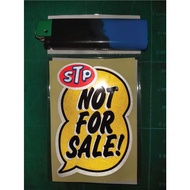 stp not for sale diecut sticker