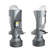 Car H4 Dual Lens LED Headlight Trinlight Motorcycle Motorbike Tri-pin Halogen Bulb HS1